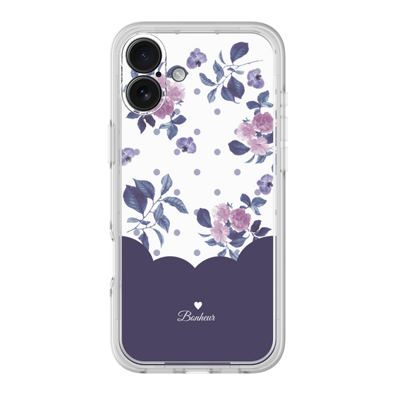 Premium Panel［ Twin Dot Flower - Navy ］