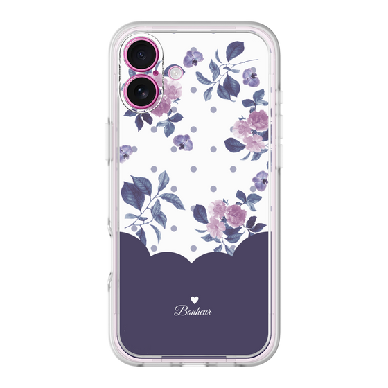 Premium Panel［ Twin Dot Flower - Navy ］