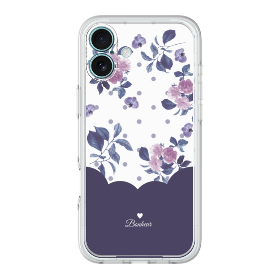 Premium Panel［ Twin Dot Flower - Navy ］