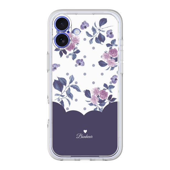 Premium Panel［ Twin Dot Flower - Navy ］
