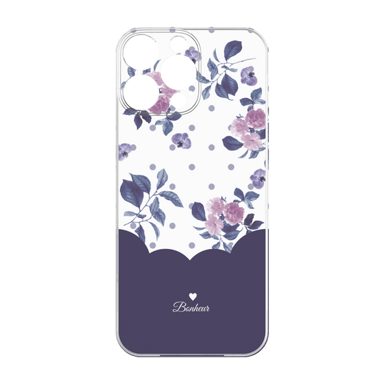 Premium Panel［ Twin Dot Flower - Navy ］