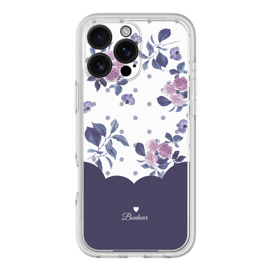Premium Panel［ Twin Dot Flower - Navy ］