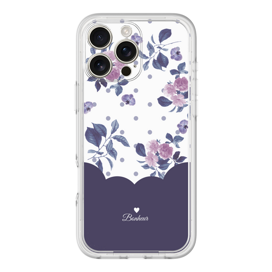 Premium Panel［ Twin Dot Flower - Navy ］
