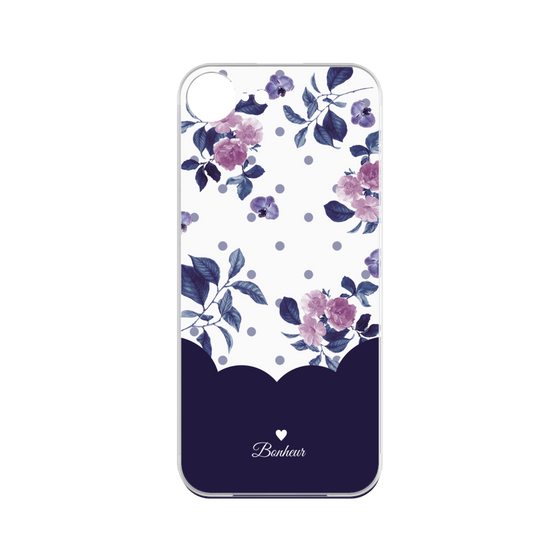 Premium Panel［ Twin Dot Flower - Navy ］