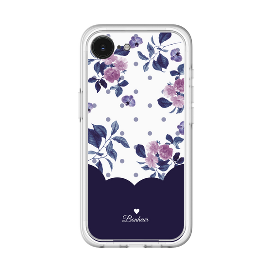 Premium Panel［ Twin Dot Flower - Navy ］