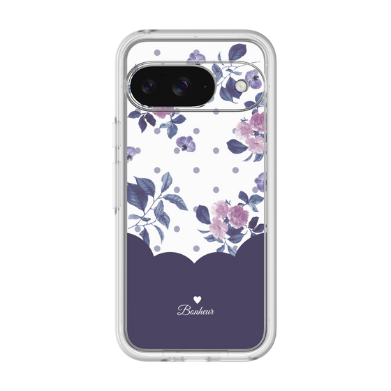 Premium Panel［ Twin Dot Flower - Navy ］