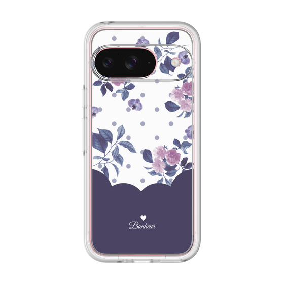 Premium Panel［ Twin Dot Flower - Navy ］
