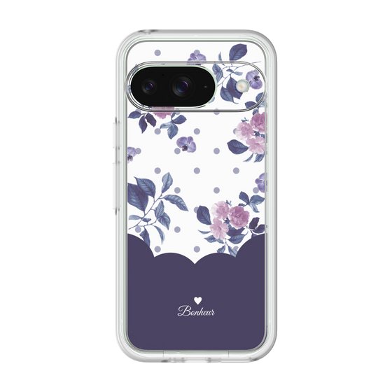 Premium Panel［ Twin Dot Flower - Navy ］