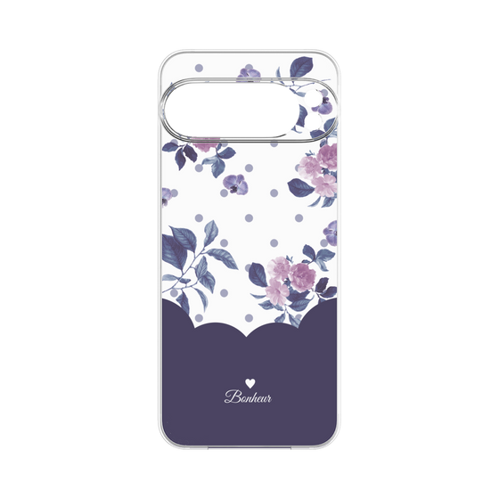 Premium Panel［ Twin Dot Flower - Navy ］