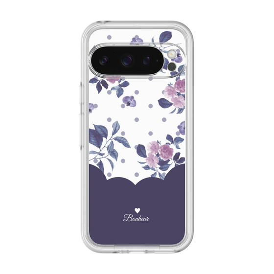 Premium Panel［ Twin Dot Flower - Navy ］