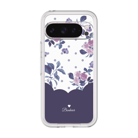 Premium Panel［ Twin Dot Flower - Navy ］