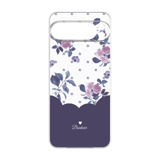 Premium Panel［ Twin Dot Flower - Navy ］