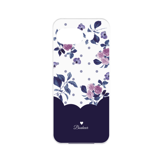 Premium Panel［ Twin Dot Flower - Navy ］