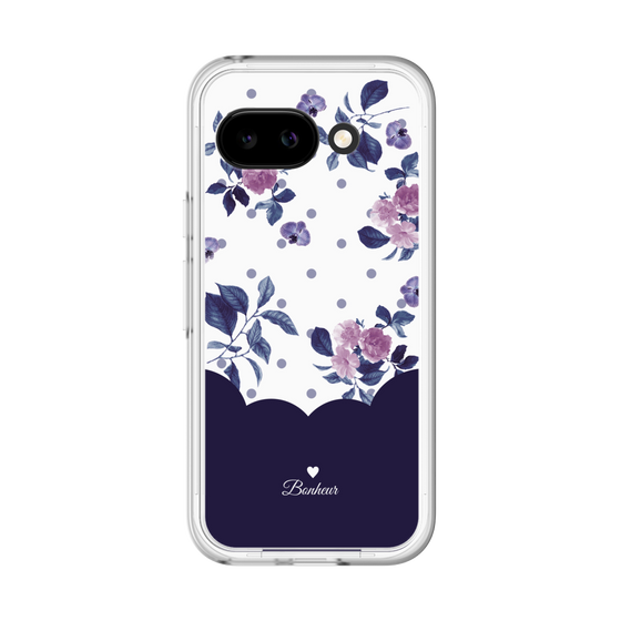 Premium Panel［ Twin Dot Flower - Navy ］