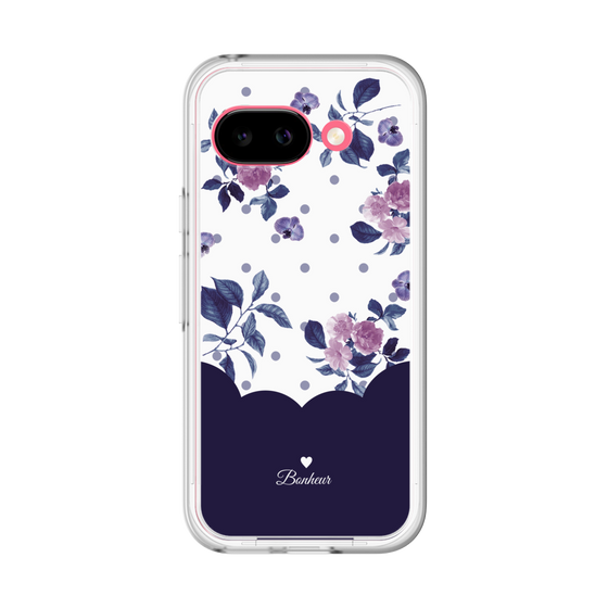 Premium Panel［ Twin Dot Flower - Navy ］