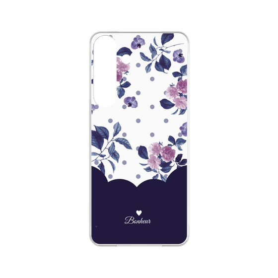 Premium Panel［ Twin Dot Flower - Navy ］