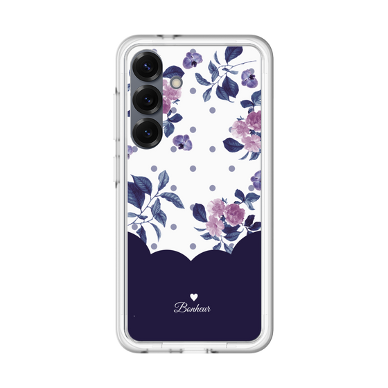 Premium Panel［ Twin Dot Flower - Navy ］