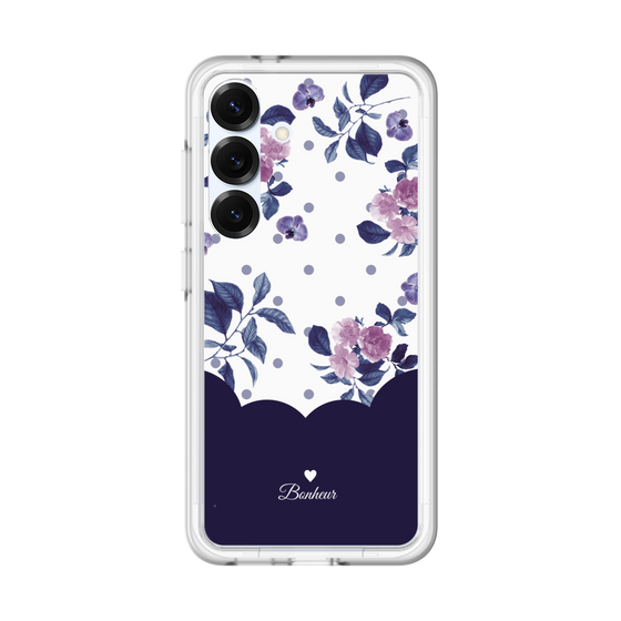 Premium Panel［ Twin Dot Flower - Navy ］