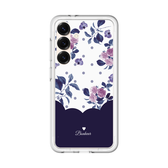 Premium Panel［ Twin Dot Flower - Navy ］