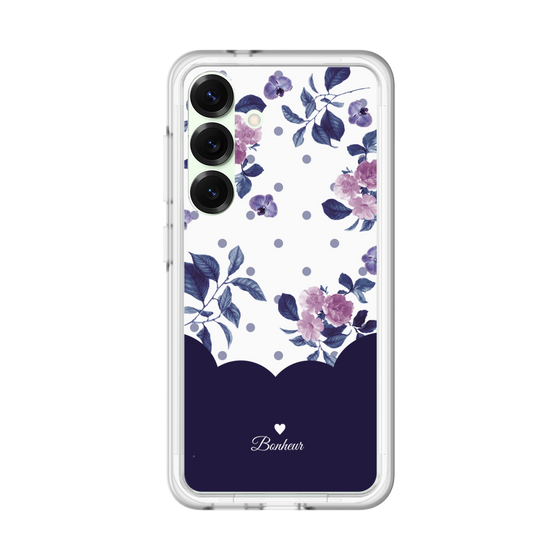 Premium Panel［ Twin Dot Flower - Navy ］