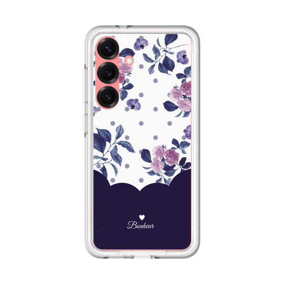 Premium Panel［ Twin Dot Flower - Navy ］