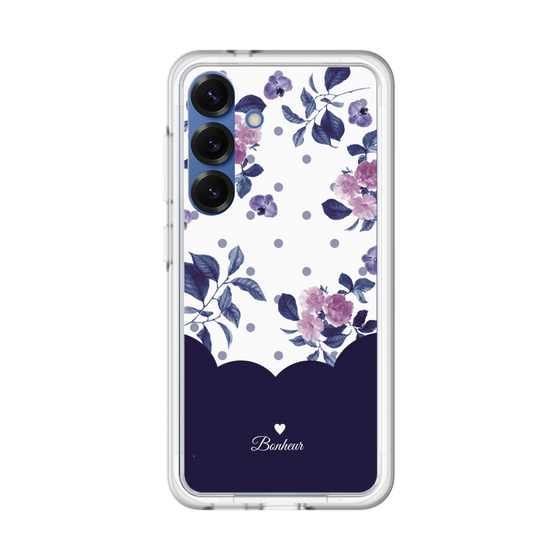 Premium Panel［ Twin Dot Flower - Navy ］