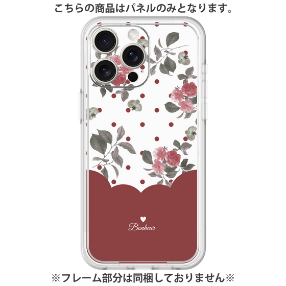 Premium Panel［ Twin Dot Flower - Red ］