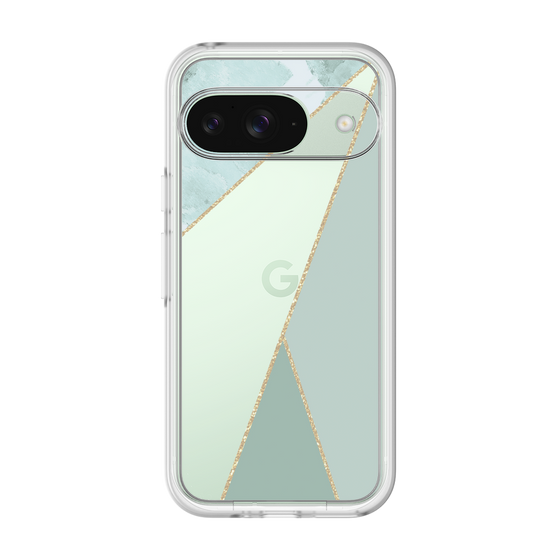 Premium Panel［ Marble Triangle Palette - Green ］