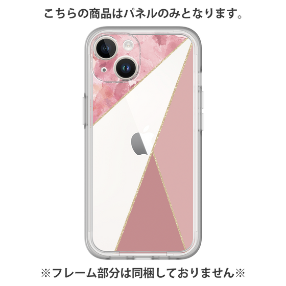 Premium Panel［ Marble Triangle Palette - Pink ］