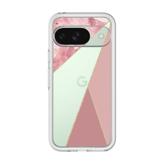 Premium Panel［ Marble Triangle Palette - Pink ］