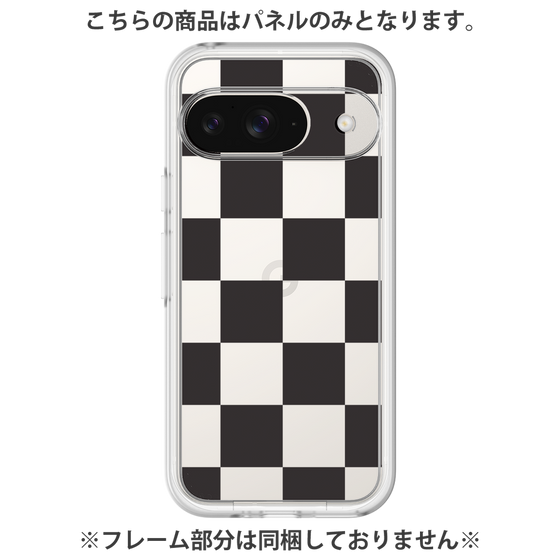 Premium Panel［ Ichimatsu Pattern - Black ］