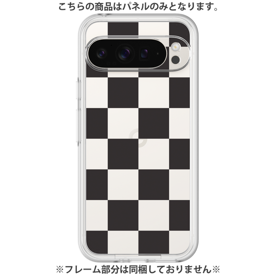 Premium Panel［ Ichimatsu Pattern - Black ］