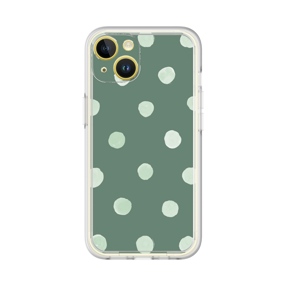 Premium Panel［ Watercolor Dots Retro Color - Green ］
