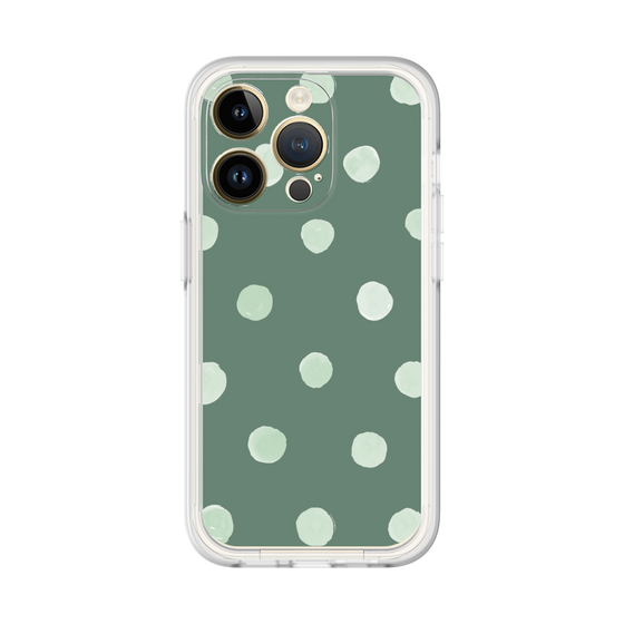 Premium Panel［ Watercolor Dots Retro Color - Green ］