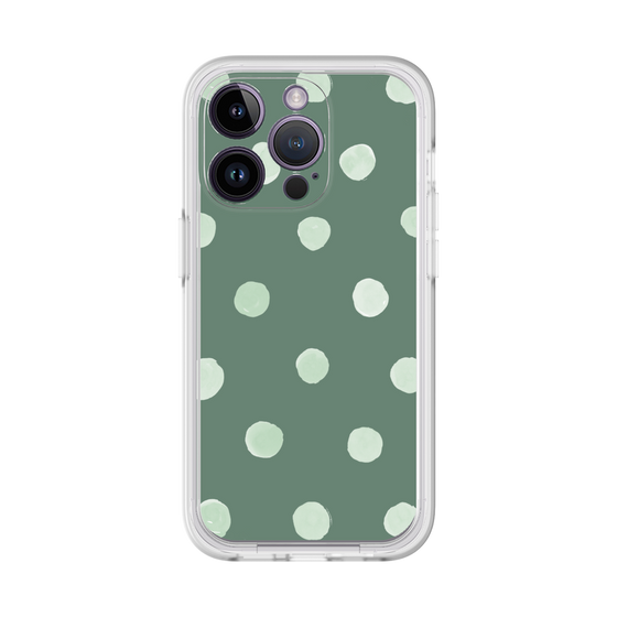 Premium Panel［ Watercolor Dots Retro Color - Green ］