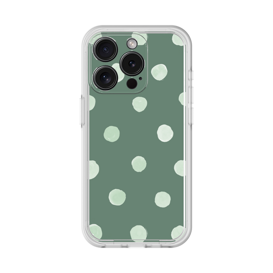 Premium Panel［ Watercolor Dots Retro Color - Green ］