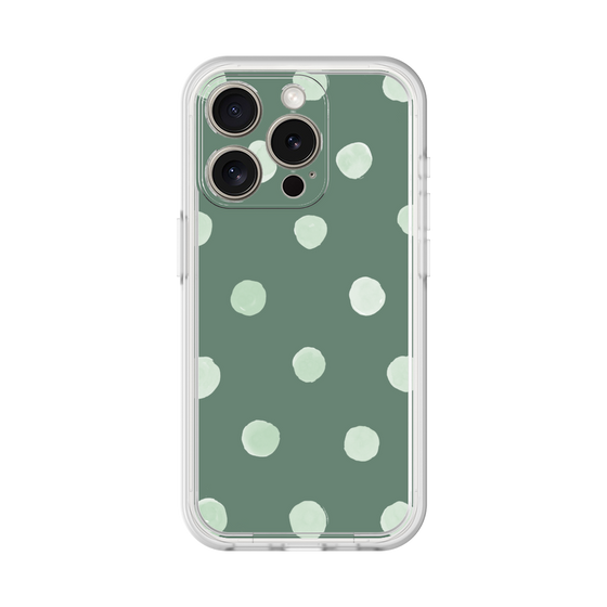 Premium Panel［ Watercolor Dots Retro Color - Green ］