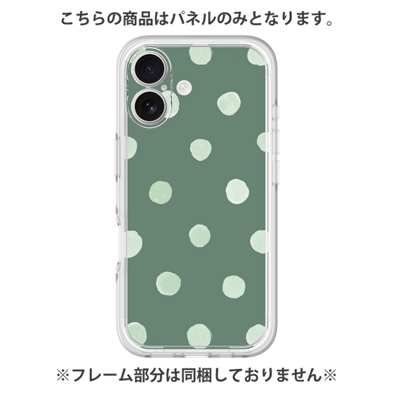 Premium Panel［ Watercolor Dots Retro Color - Green ］