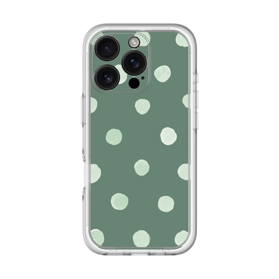 Premium Panel［ Watercolor Dots Retro Color - Green ］