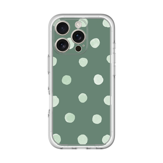 Premium Panel［ Watercolor Dots Retro Color - Green ］