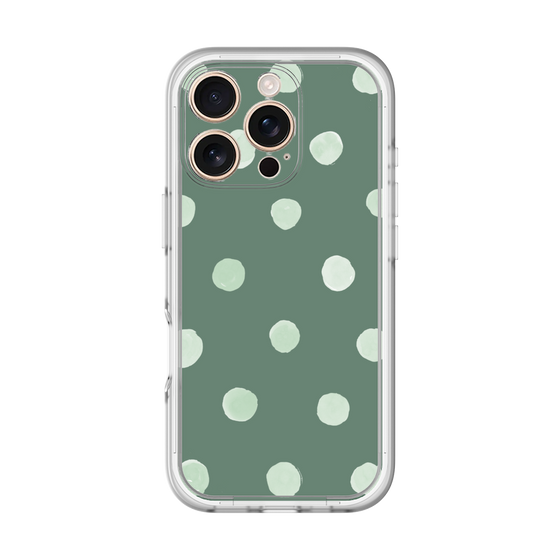 Premium Panel［ Watercolor Dots Retro Color - Green ］
