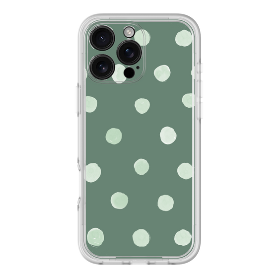 Premium Panel［ Watercolor Dots Retro Color - Green ］