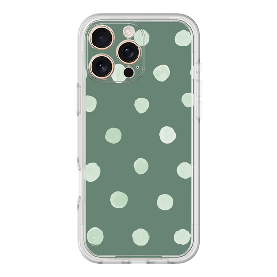 Premium Panel［ Watercolor Dots Retro Color - Green ］