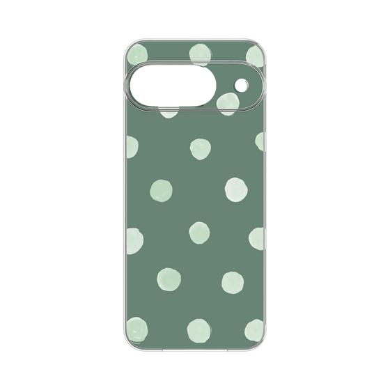 Premium Panel［ Watercolor Dots Retro Color - Green ］