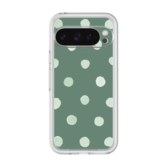 Premium Panel［ Watercolor Dots Retro Color - Green ］