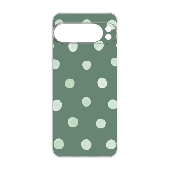 Premium Panel［ Watercolor Dots Retro Color - Green ］