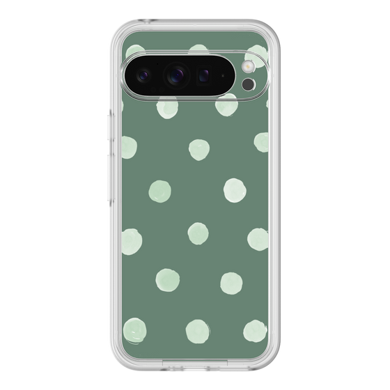 Premium Panel［ Watercolor Dots Retro Color - Green ］