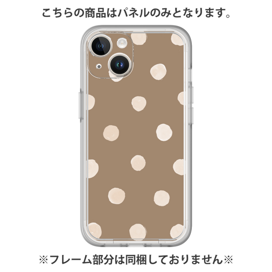 Premium Panel［ Watercolor Dots Retro Color - Brown ］