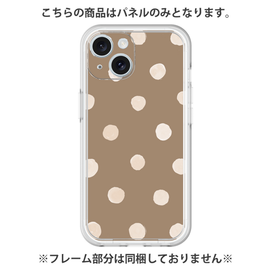 Premium Panel［ Watercolor Dots Retro Color - Brown ］