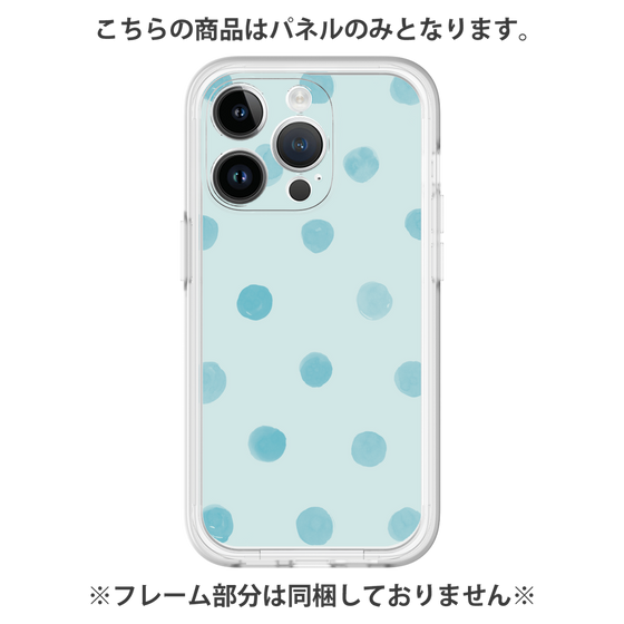 Premium Panel［ Watercolor Dots Retro Color - Light Blue ］